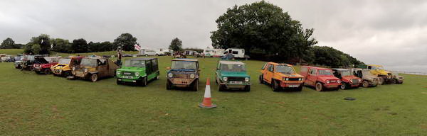 Line up of Scamp Kit Cars